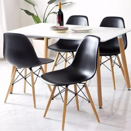 SILLA DE COMEDOR EAMES Silla Eames Negra