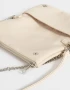 Bandoleras Boho Bandolera De Cuerina Con Solapa - Blanco Crudo