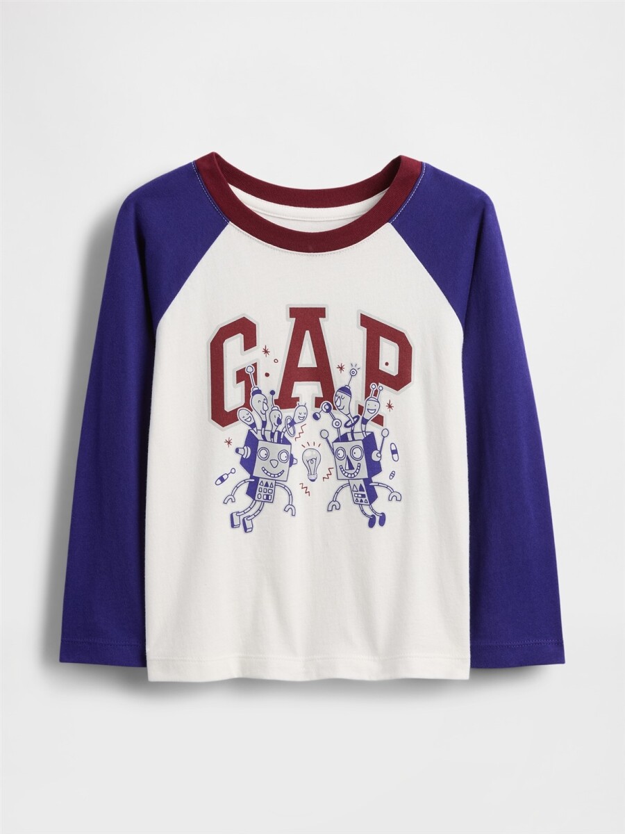 Remera Logo Gap Toddler Niño - New Off White 