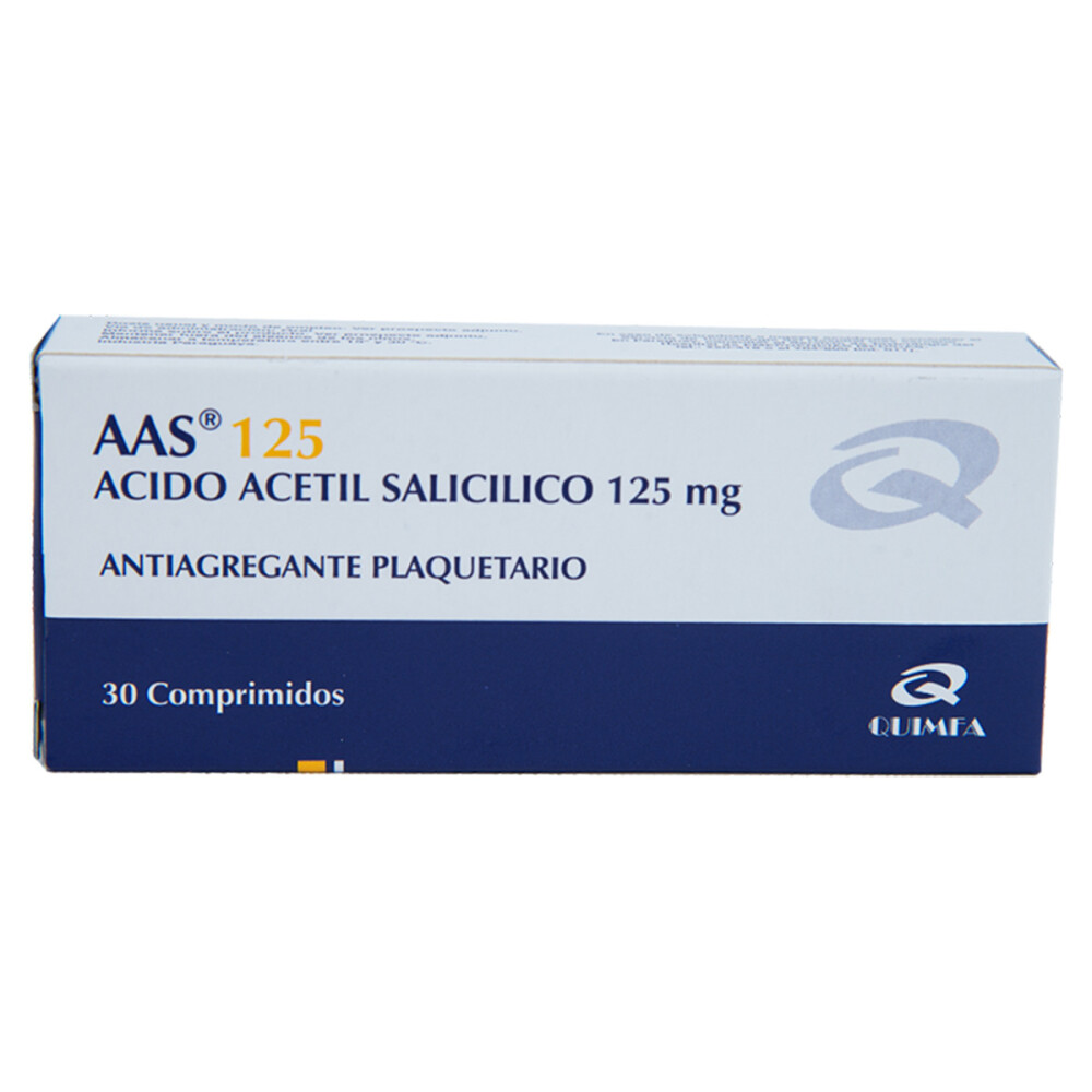 AAS-125 CJ X 30 COMPRIMIDOS única