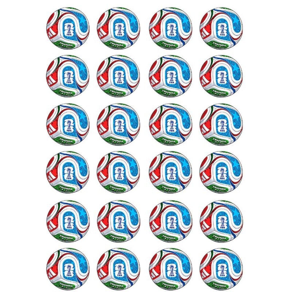 Láminas Mundial - Pelota Galletitas x24 