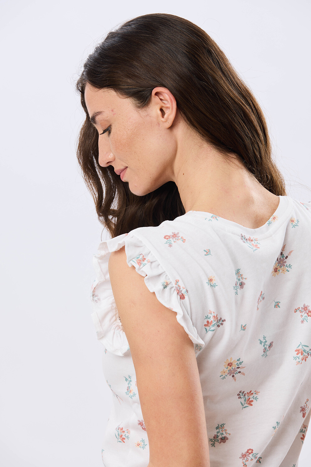 REMERA ESTAMPADA DE ALGODÓN Blanco