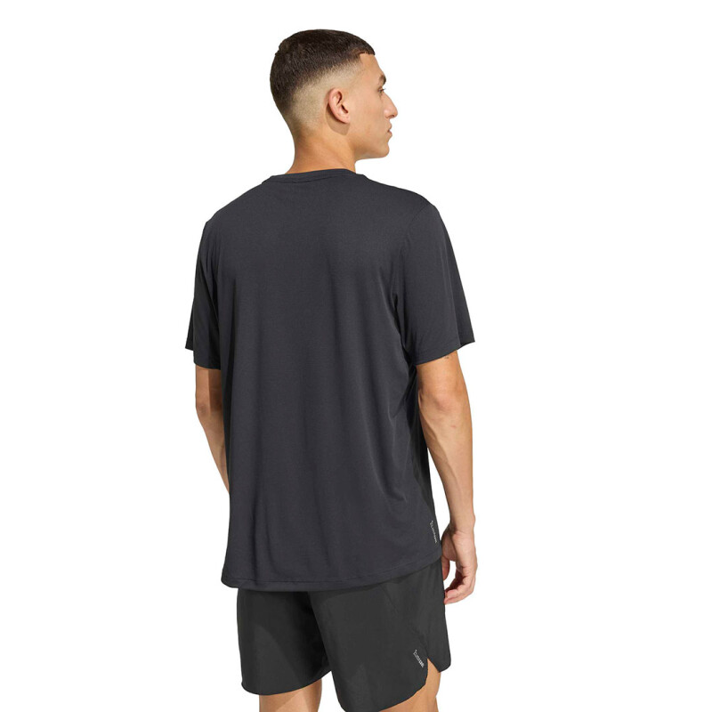 Remera de Hombre Adidas Run Ess Tee M Negro