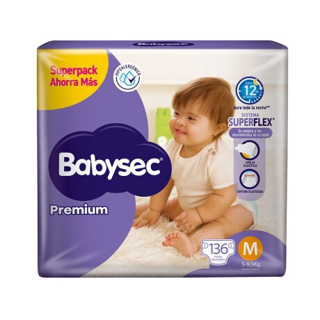 Pañales Babysec Premium M X 136 001