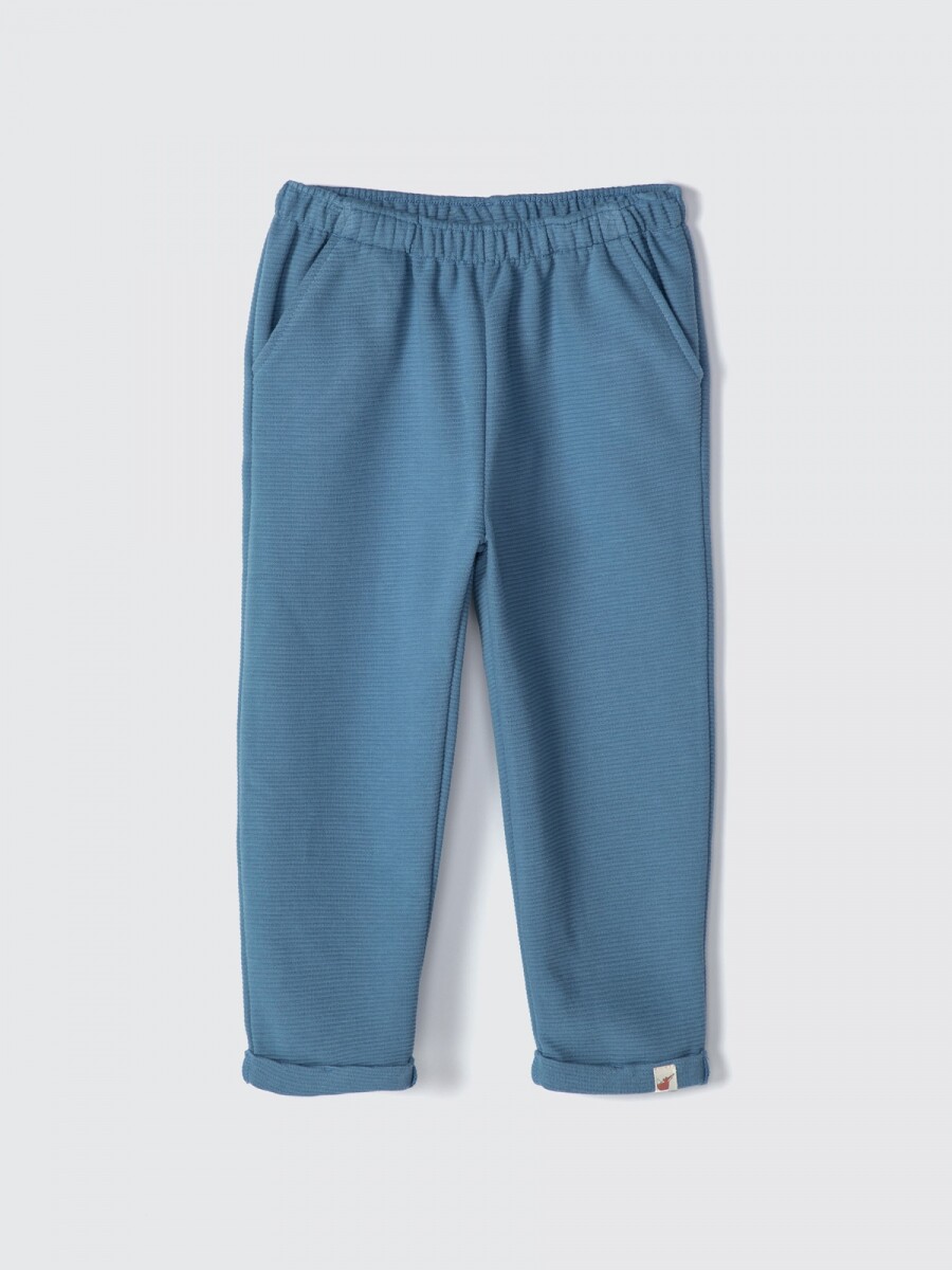PANTALÓN INFANTIL EN TELA ACANALADA - PANTALON MASC 