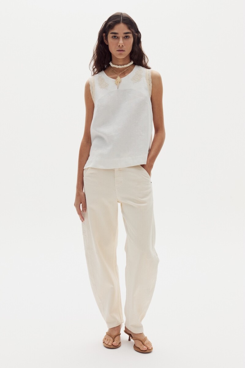 Pantalón Ambar en Denim Bone