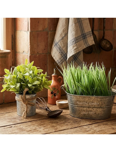 PLANTA ARTIFICIAL EN LATA 27x11x24CM PLANTA ARTIFICIAL EN LATA 27x11x24CM