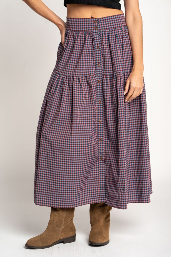 Falda Gingham Multi
