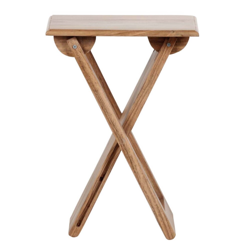 MESA AUXILIAR MADERA MARRON PLEGABLE CASTAÑO