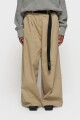 WIDE PANTS TWILL Beige
