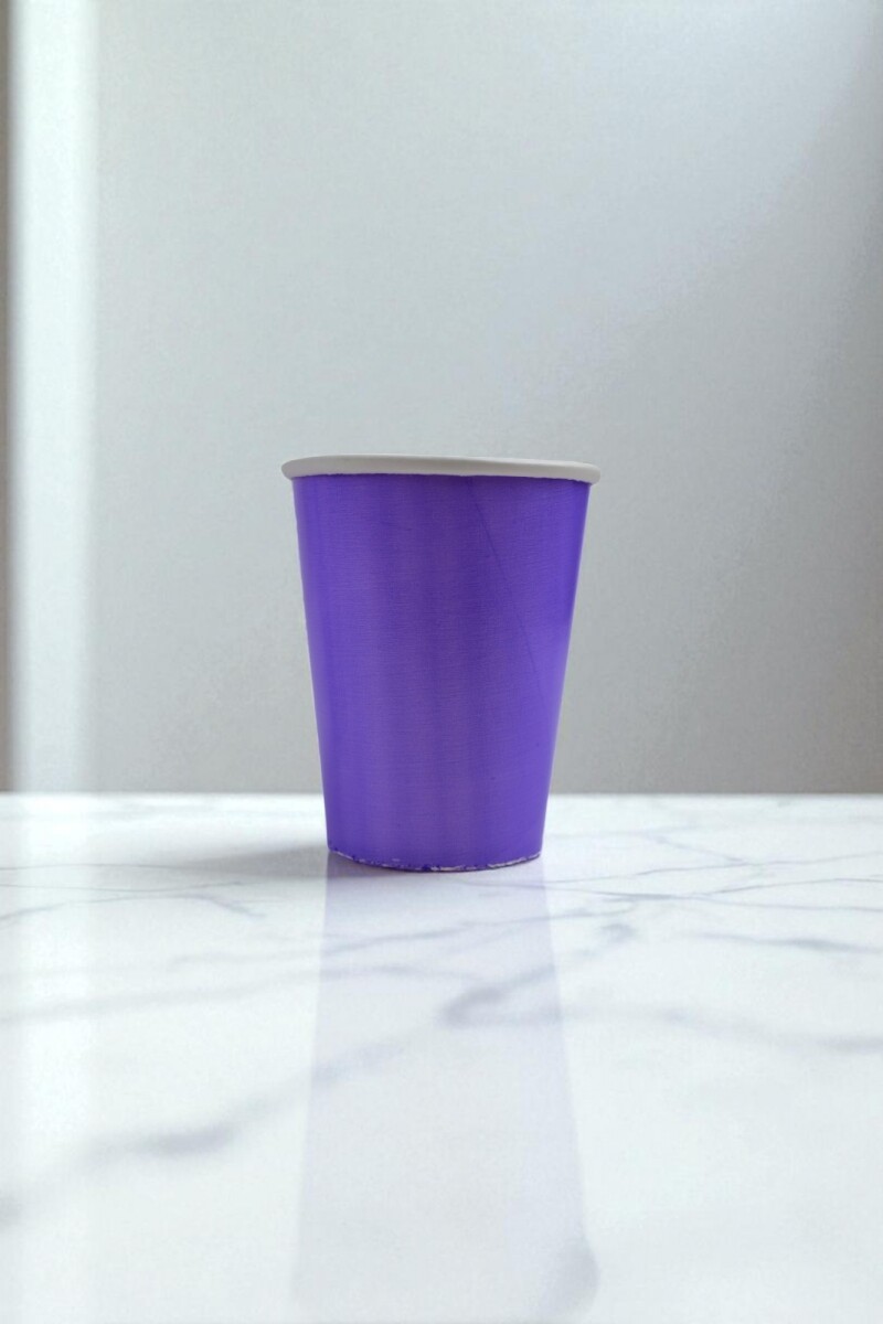 Vaso polipapel 8 oz - VIOLETA 