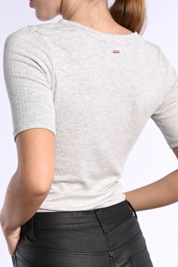 Remera Gris Melange