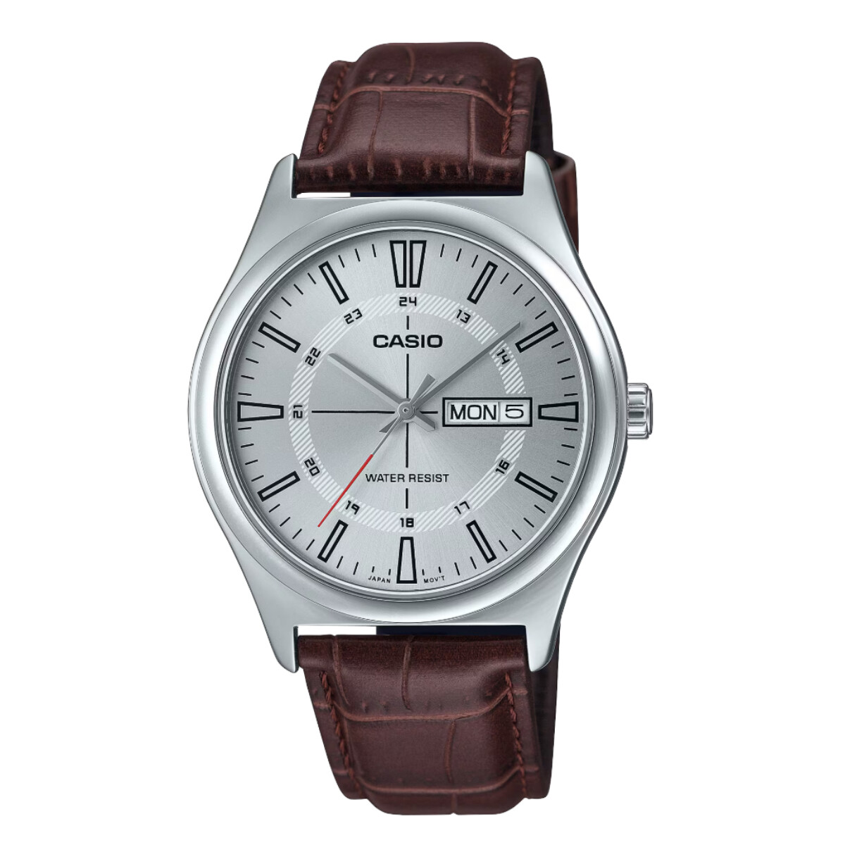 Reloj CASIO MTPV006L-7CUDF en Cuero Marron Esfera 45mm 