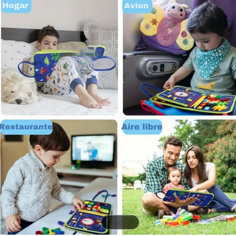 Valija Libro Montessori Infantil Niño Juguete Aprendizaje Valija Libro Montessori Infantil Niño Juguete Aprendizaje