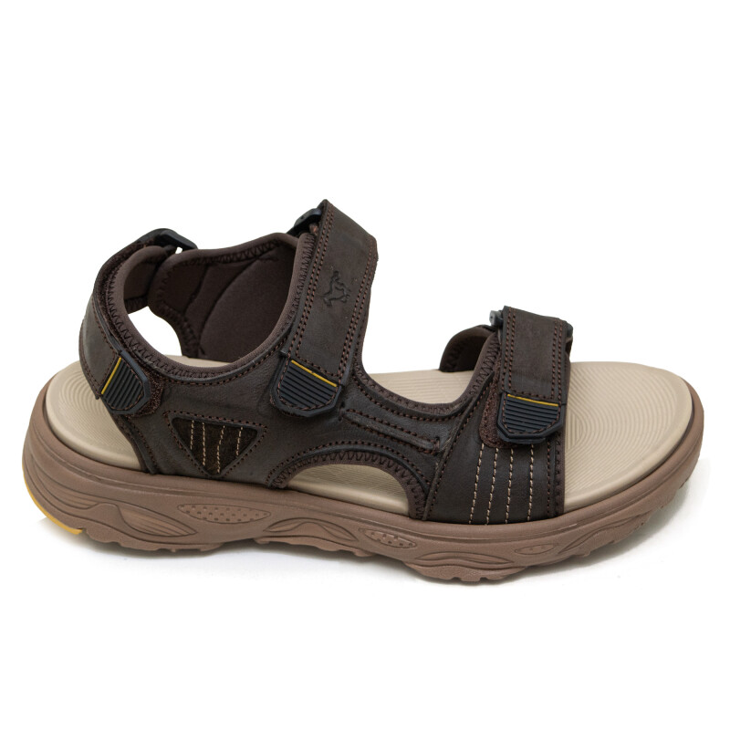 Sandalias Country Avola de Hombre - Avola Marron Oscuro-beige