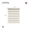Cortina Roller Zebra Simple Lumax 1.2 X 2.1m Gran Calidad Beige