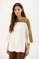 BUZO LINK BITONO BEIGE