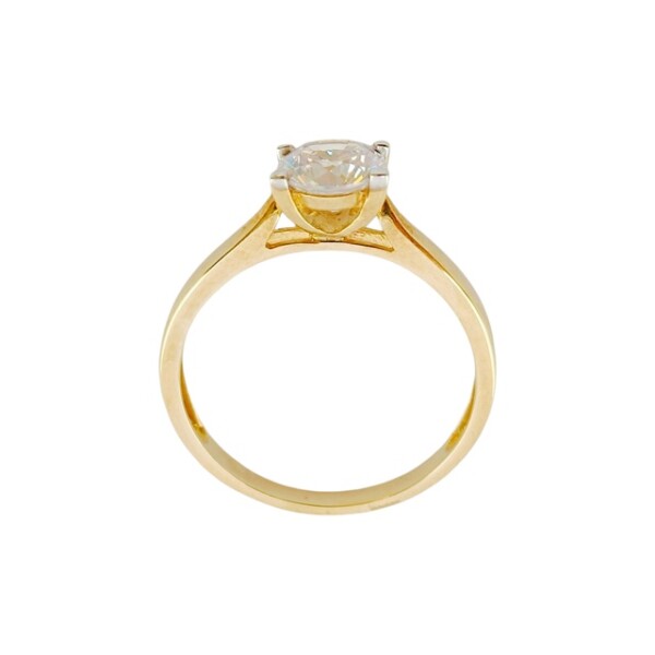 Anillo-Oro bajo-Piedra circonia-AN8047 conpiedra