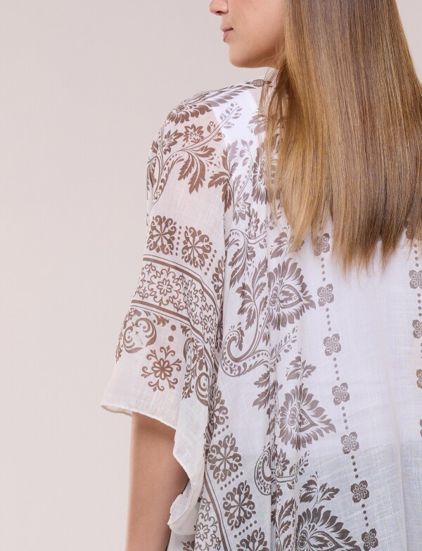 Kimono Arabescos BEIGE/MULTI