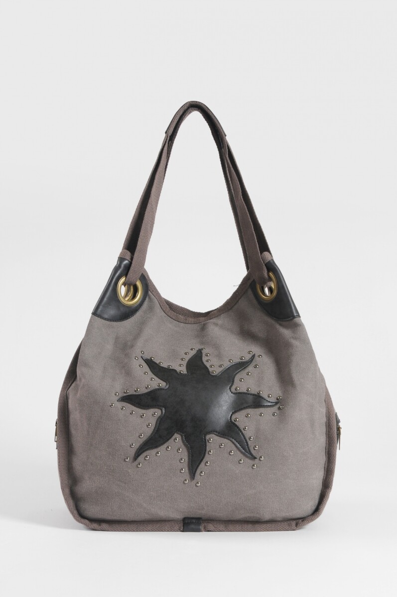 Bolso oversize canvas yorugua - gris 