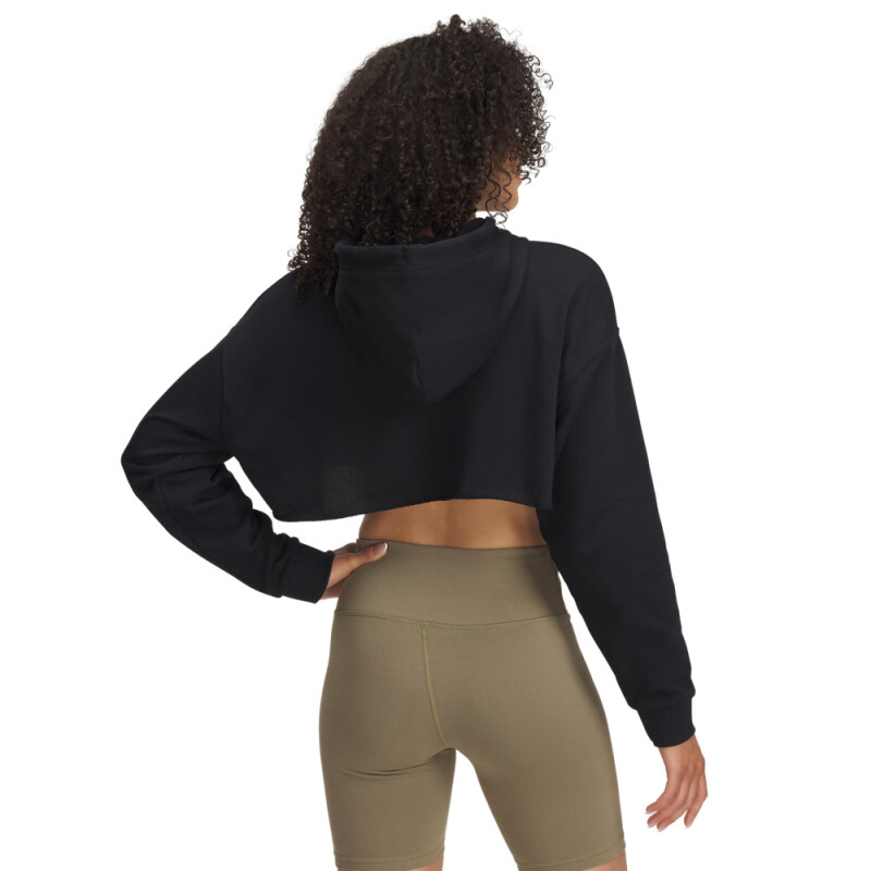 UA Icon Terry Crop Hoodie-BLK BLK-001