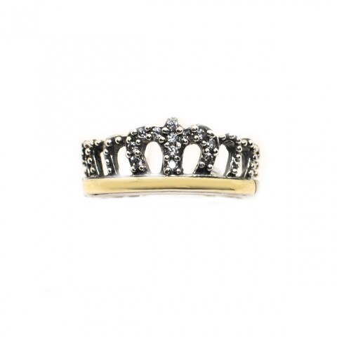 Anillo en Oro y Plata 925 con Zirconias Anillo en Oro y Plata 925 con Zirconias