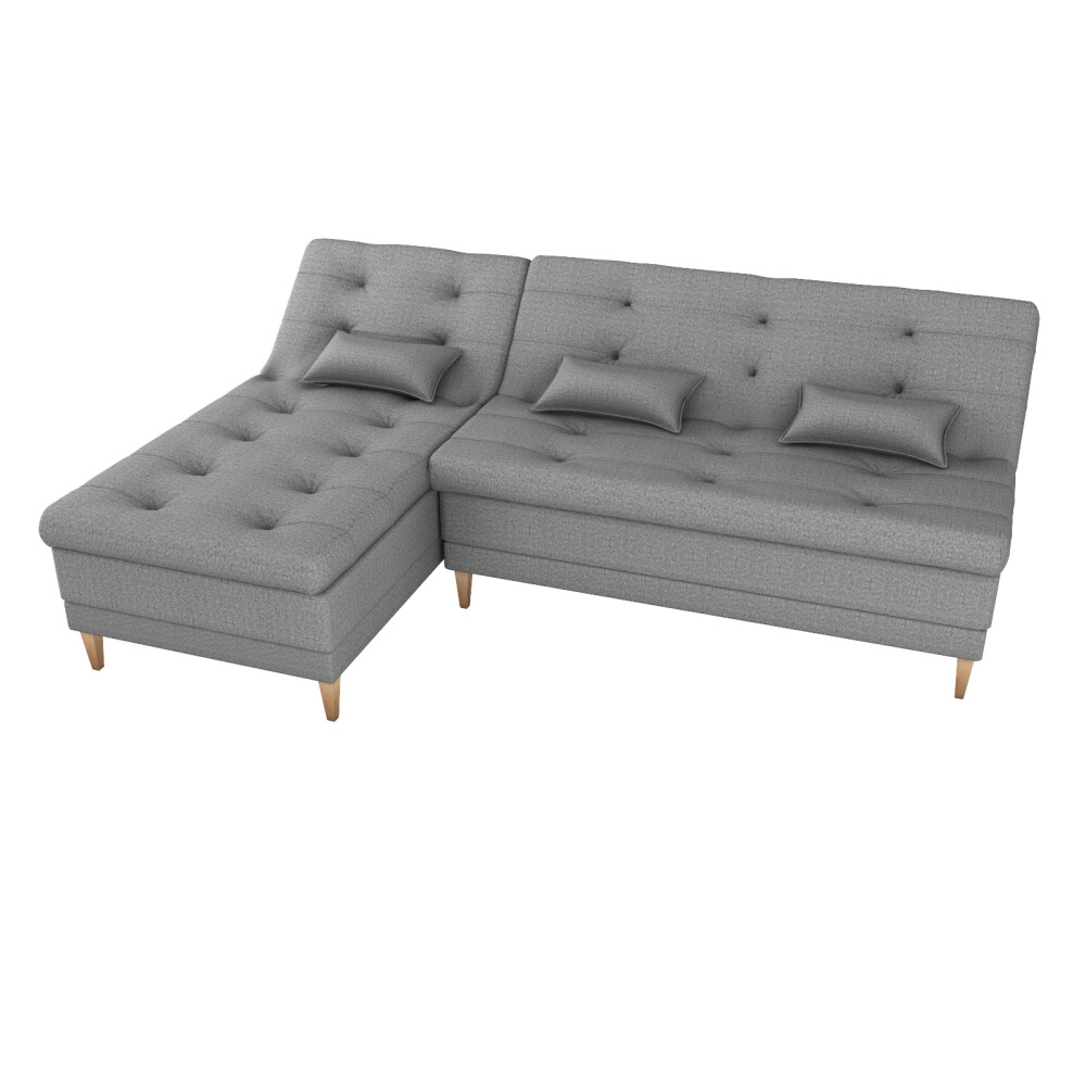 Sillón Cama con Chaise Izquierdo y derecho - Nice Gris Wood