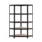 ESTANTERIA ESQUINERA 1800X900X400MM - Estantería Metálica Esquinera Con Estantes De Mdf 180x90x40 cm Negro