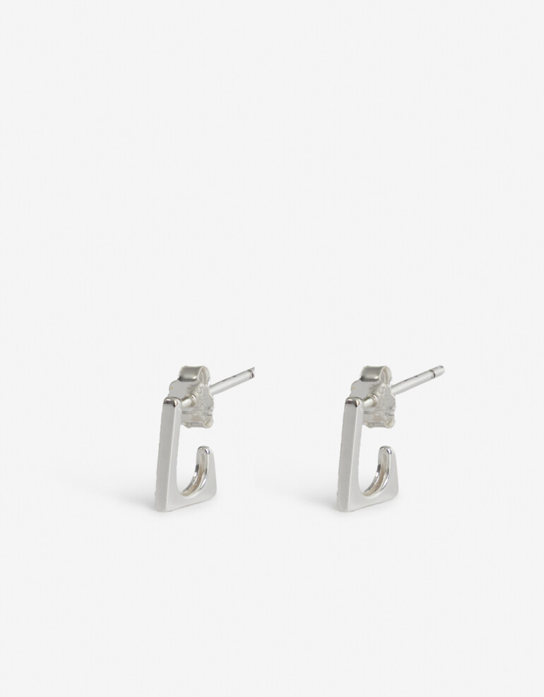 Aros Argollas Metal Argollas Plata 925 - Plateado