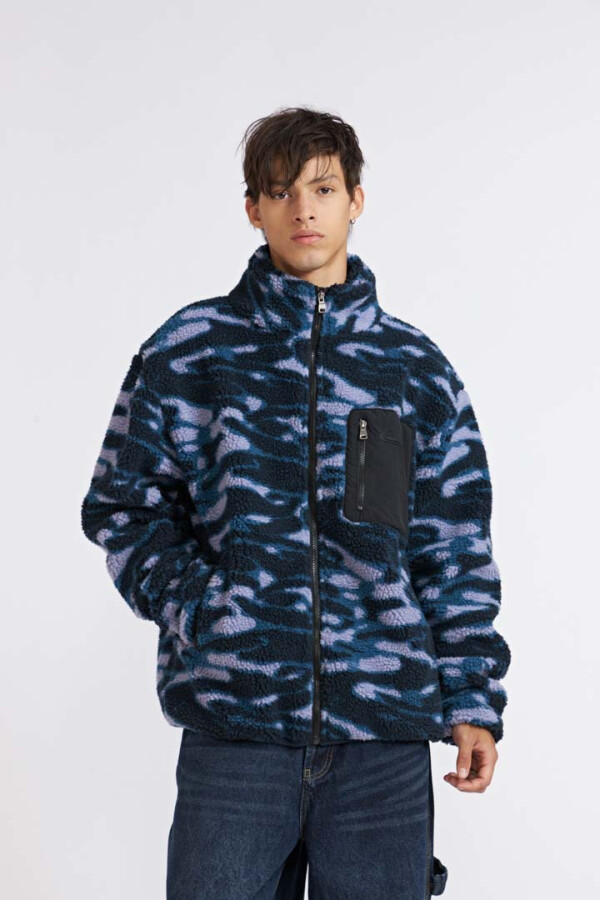 Quiksilver Campera de Sherpa con cierre ORION Hombre - Multicolor Multicolor