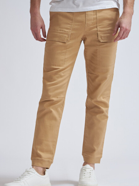 Pantalón cargo jogger de algodón Maiz Claro