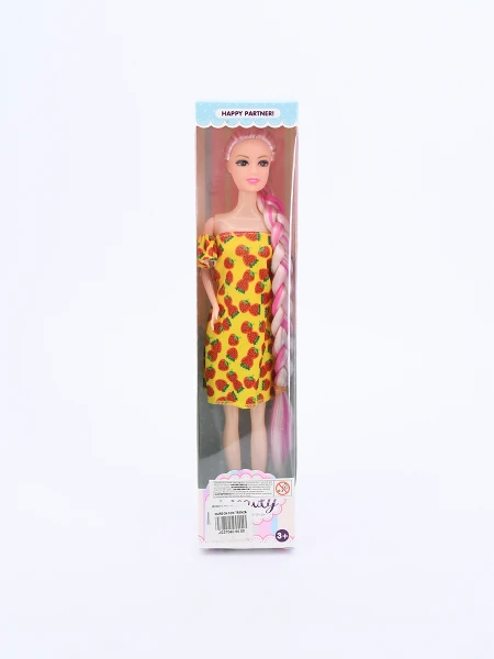 MUÑECA CON TRENZA DISEÑOS MOSTAZA