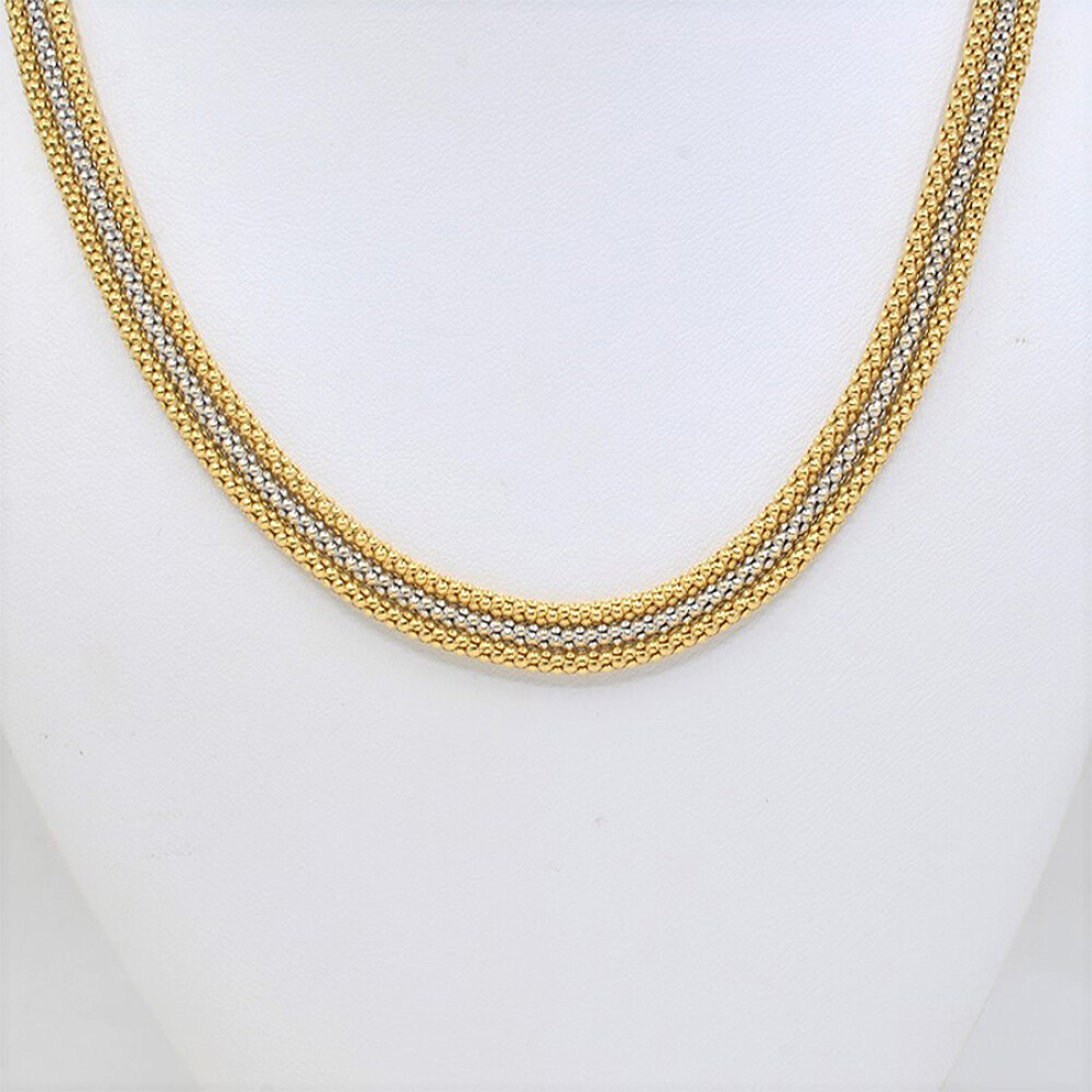 Collar Oro Amarillo Y Oro Blanco 18 K Collar Oro Amarillo Y Oro Blanco 18 K