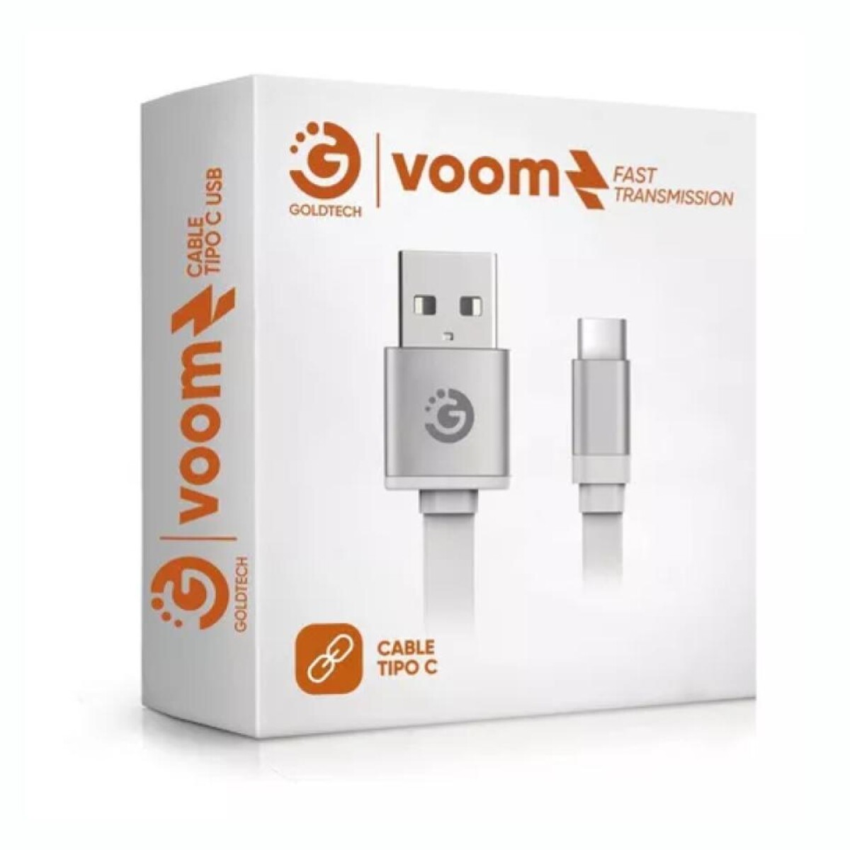 Cable USB Tipo C GOLDTECH Longitud 1MT Carga Rápida 
