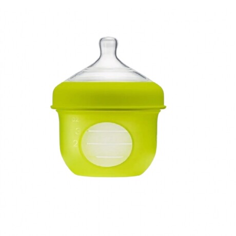 Mamadera de silicona con tetina RN (120ml) verde limón