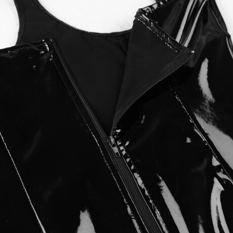 Vestido De Vinilo Descubierto Con Cadenas Vestido De Vinilo Descubierto Con Cadenas