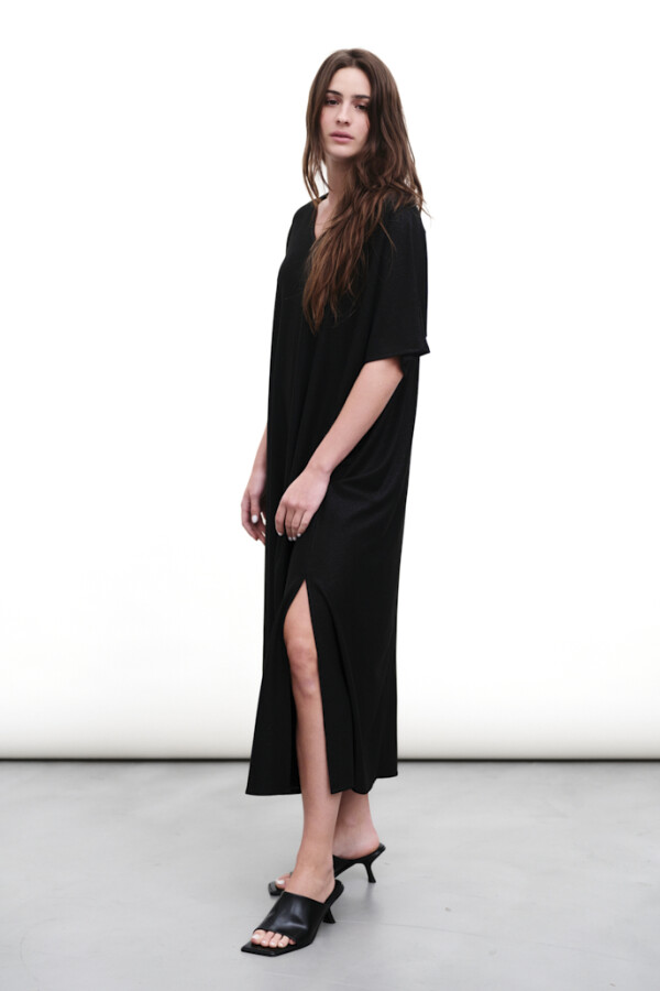 Vestido Lurex Goya Negro