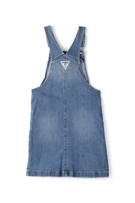 Jumper jean con parches corazón Sin color