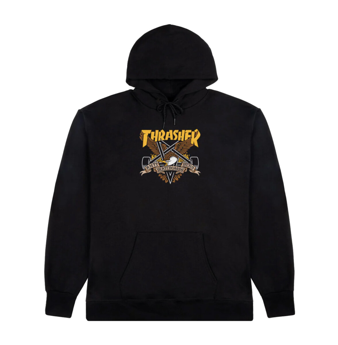 Canguro Thrasher Anti Hero Eaglegram - Negro 