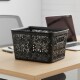Cesto organizador calado 7 lts MARRON OSCURO