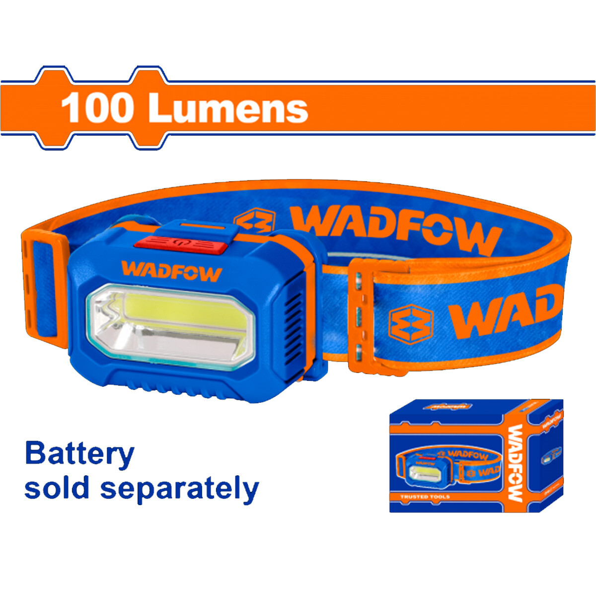 LINTERNA FRONTAL 100 LUMENES ALCANCE 91M IPX4 WADFOW WHLL3AAA5 