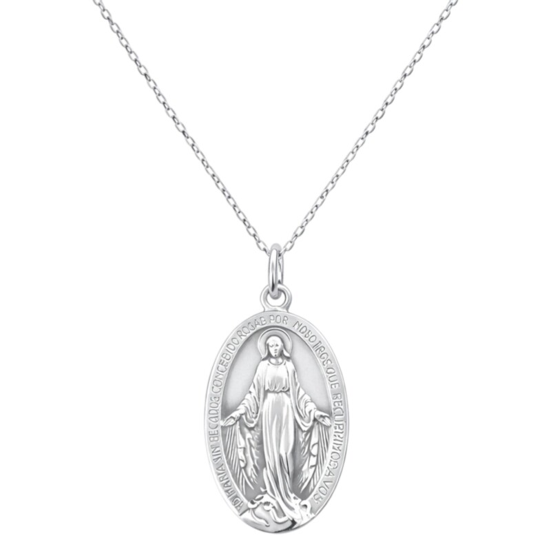 Dije virgen milagrosa- Plata 925 - sin piedra- CP4830 conpiedra