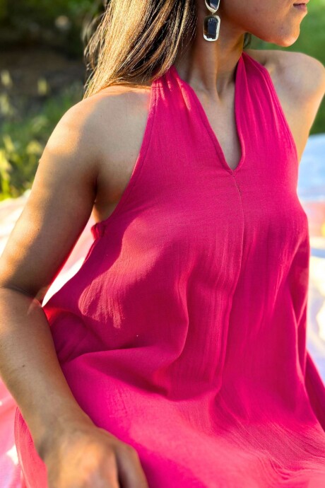 Vestido Tallo Fucsia
