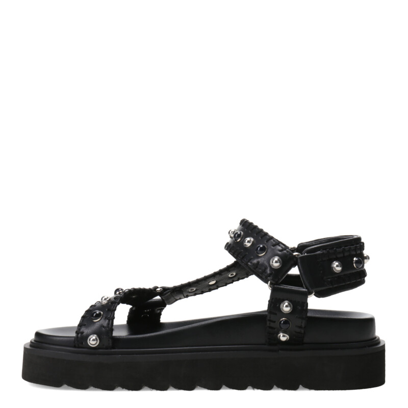 Sandalia de Mujer Miss Carol FEXI con tachas Negro