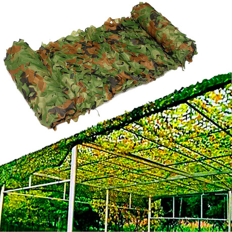 Red Malla Sombra 5x3m Toldo UV Decoración Camuflada Hog006003