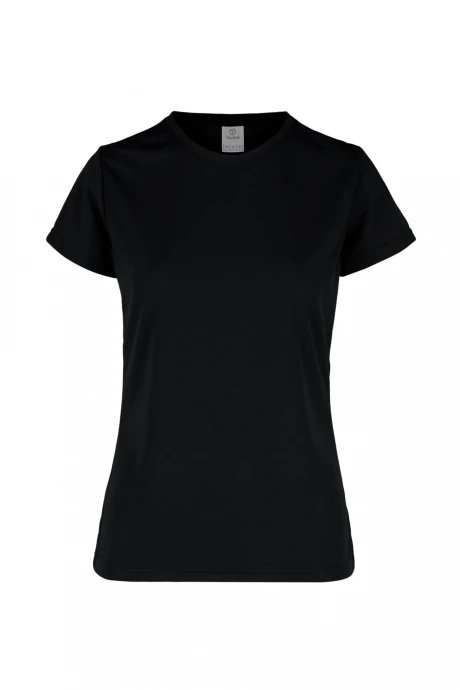 Camiseta a la base dry fit dama Negro