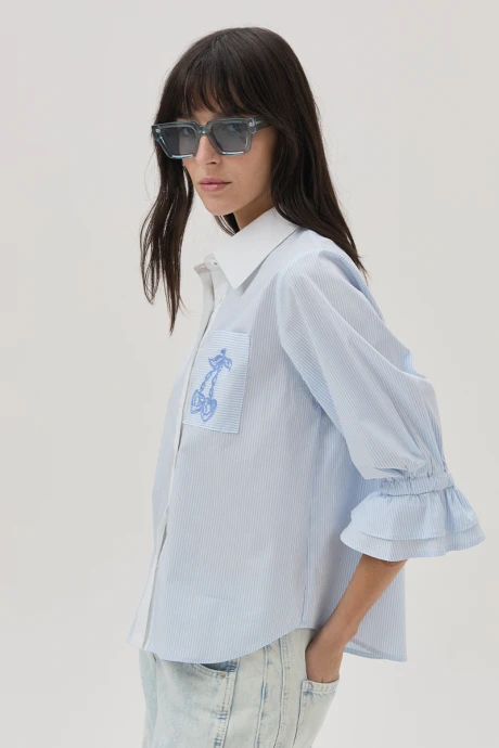 Camisa Cherry Celeste