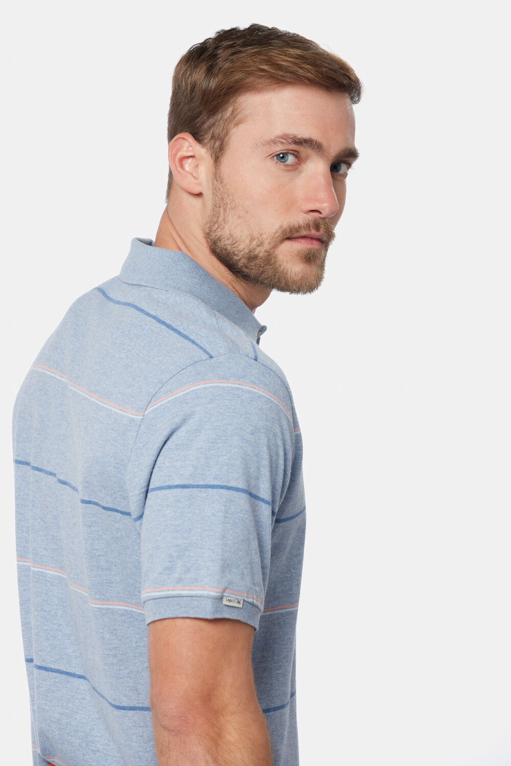 REMERA POLO RAYADA Denim