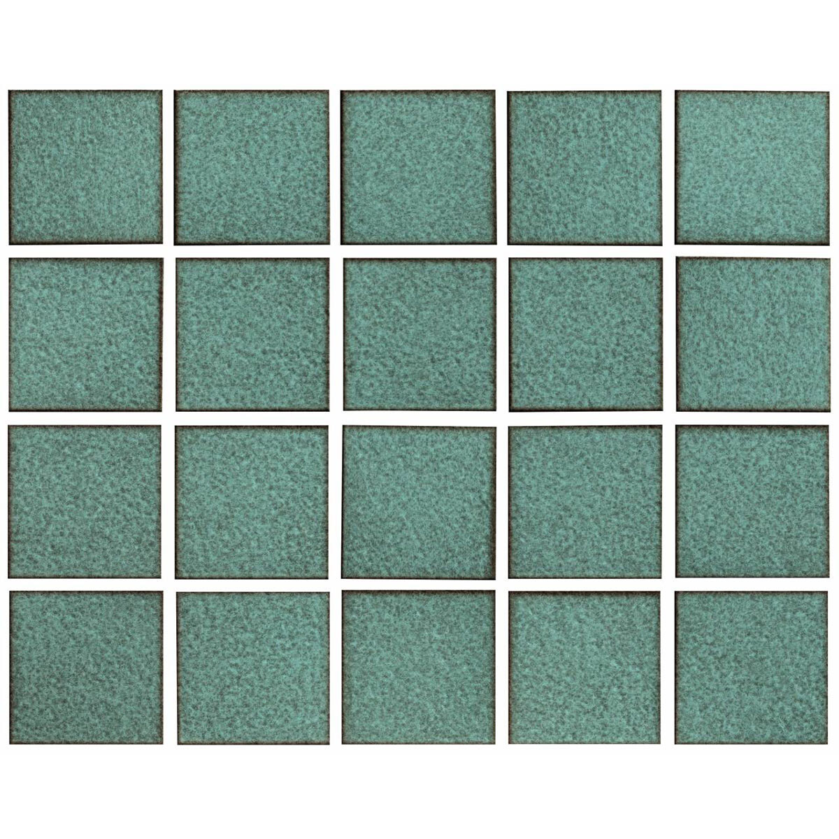 Pastillas Para Piscina O Decorado Cuadrado Verde 7.5X7.5 Cm 
