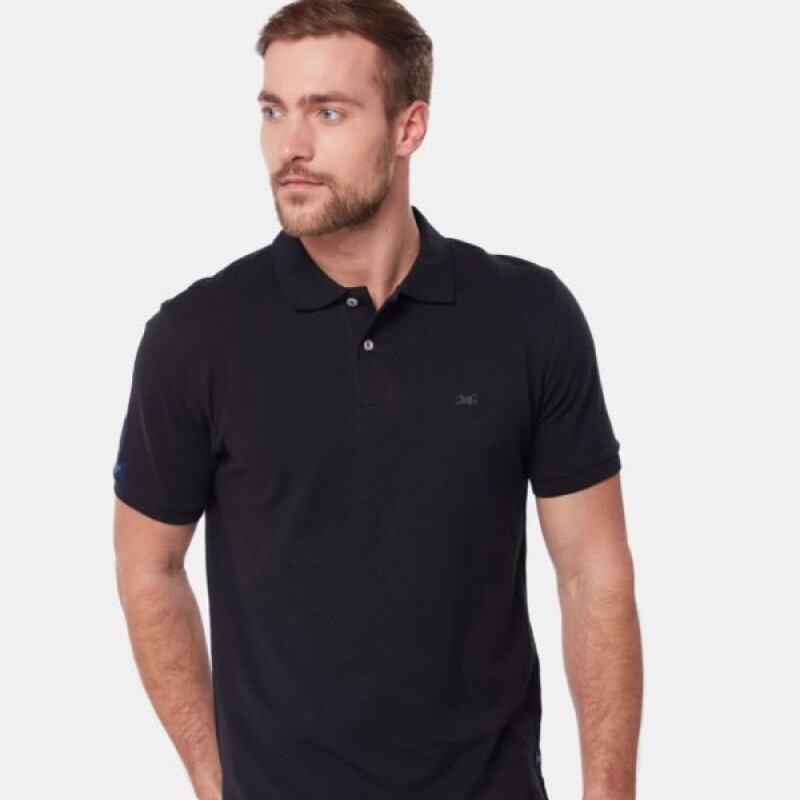 Remera Hombre Polo Legacy Negro